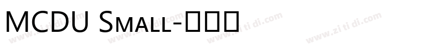MCDU Small字体转换